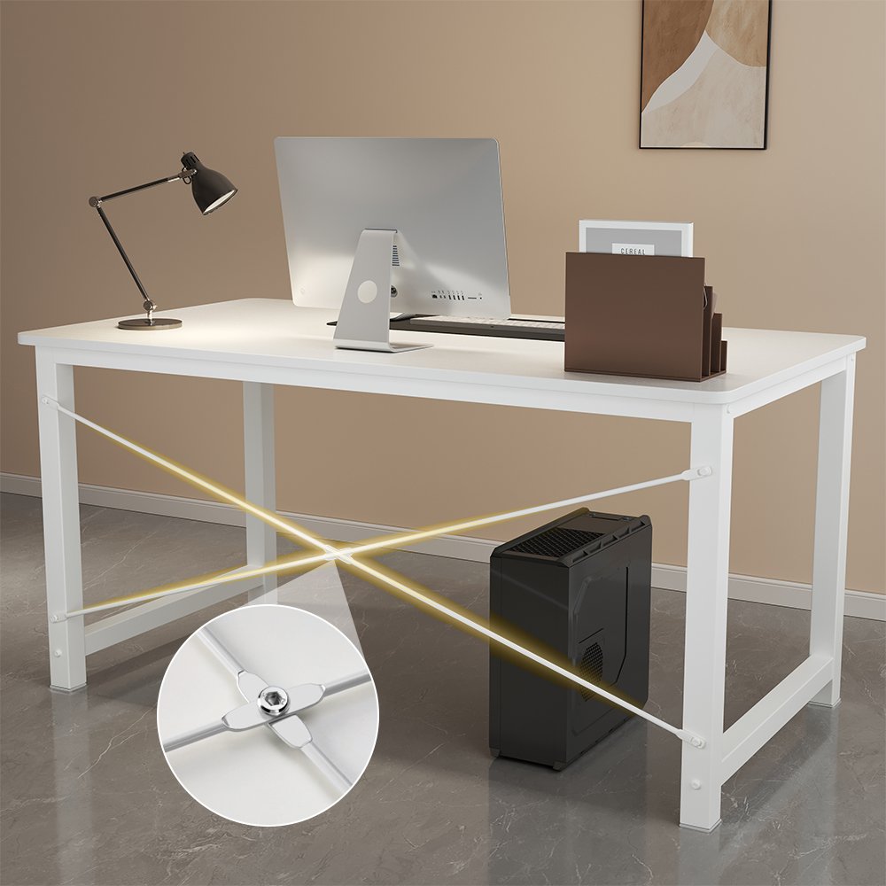 코멧 사무용 컴퓨터 책상 1200, 화이트 상세 이미지 1