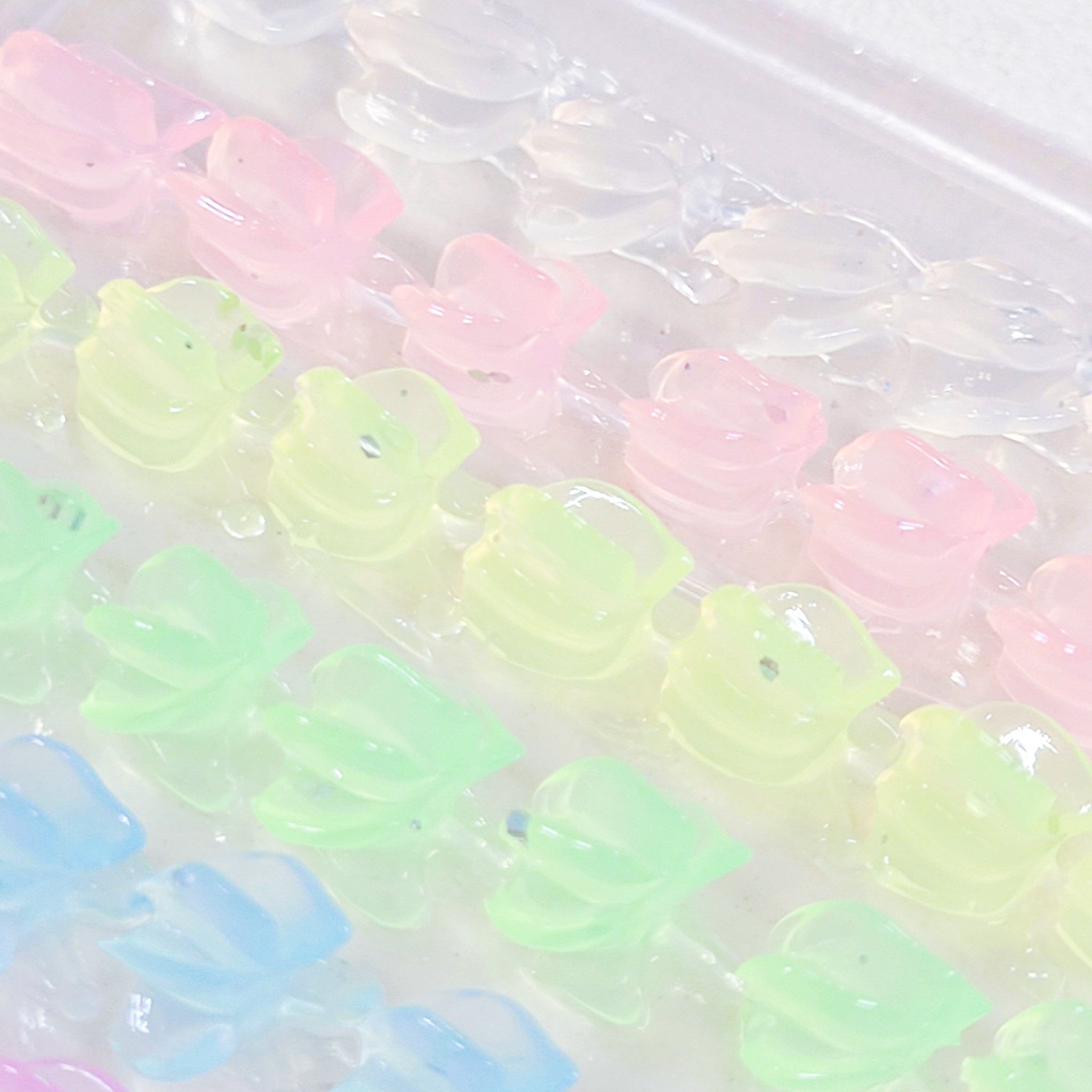 글리터 미니 파스텔 15ml 데코덴 크림 데코크림 접착 탑로더 꾸미기, 투명 상세 이미지 2
