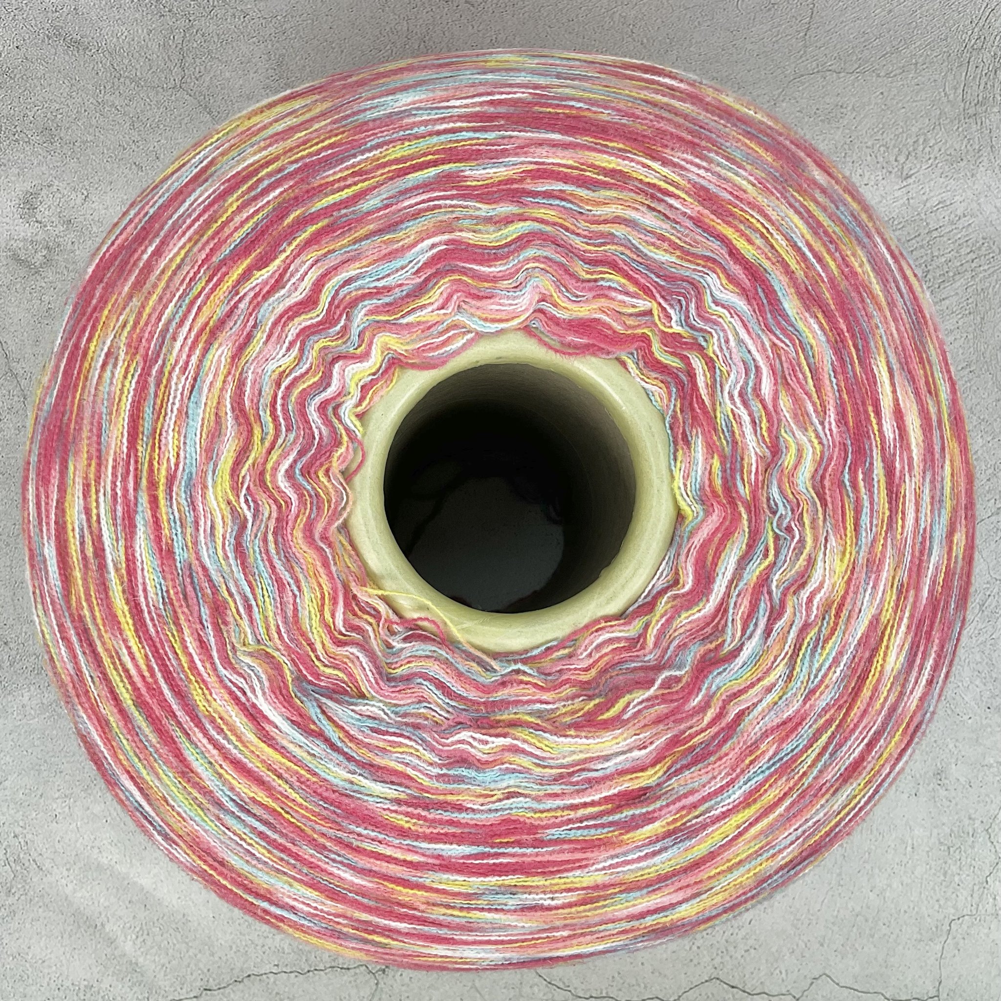 (3합) 소프트 나염사 (레인보우 샤베트) 500g 콘사 니트컨테이너 [4258], 1개 상세 이미지 1