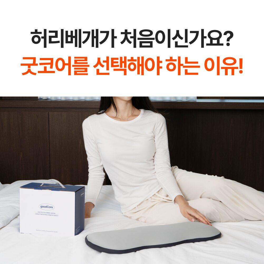 굿코어 정성 허리베개 C커브 회복베개, 단품, 입문자용, 1개할인· 6일 남음 상세 이미지 2