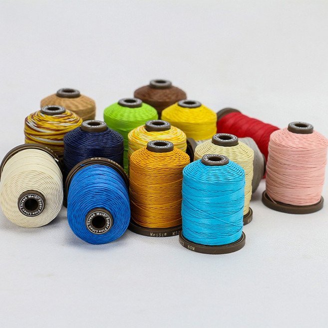 가죽실 초사 왁스실 meisi 정품 M-40 90미터/롤 실굵기 0.45mm, M40, 1개, 00