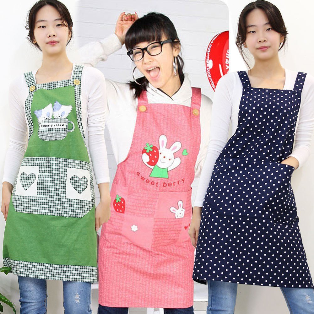 국산 옥스포드 면100% 캐릭터 H형 앞치마 30종 카페 바리스타 업소용 주방 미용 예쁜앞치마, 23)줄곰앞치마, 오렌지, 1개 상세 이미지 1