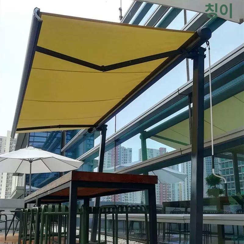 전동 어닝 테라스 자동천막 벽걸이형, 기본 화이트 외부 박스 상세 이미지 1