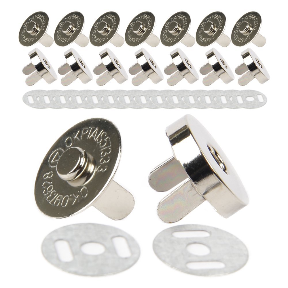 발자석 스냅단추 18mm, 은색, 8개 상세 이미지 1