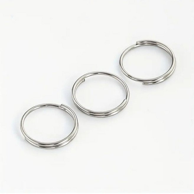 더블링(쌍링/이중링) 7mm / 8mm / 10mm / 12mm / 15mm (20개), 1개, 실버 7mm