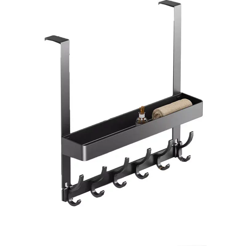 문걸이 도어행거 무타공 선반 벽걸이 12구 도어훅, 1개, 화이트할인 상세 이미지 2