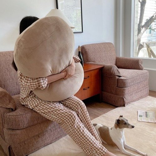 리브숨 쫀득 말랑 츄이 소파 쿠션, 샌드 상세 이미지 1