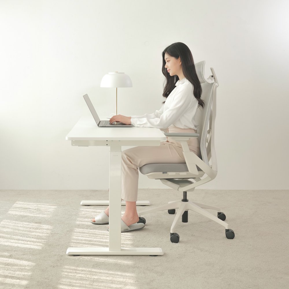 루나랩 수동 모션데스크, 화이트 상세 이미지 2
